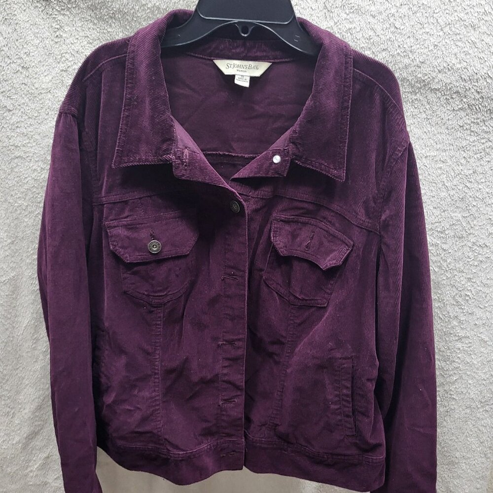 St. Johns Bay Corduroy Jacket Size 1X